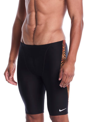 Nike Swim Hydrastrong Water Stripe Men's Jammer - Team Orange