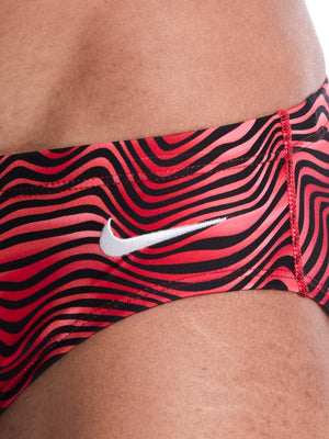 Nike Swim Hydrastrong Water Stripe Men's Brief - University Red alternate image 2