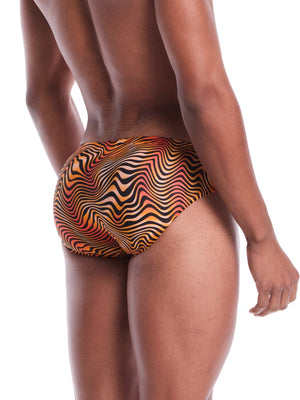 Nike Swim Hydrastrong Water Stripe Men's Brief - Team Orange alternate image 1