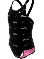 Nike Swim Hydrastrong Big Kids' (Girls') Fastback One Piece - Jet Black