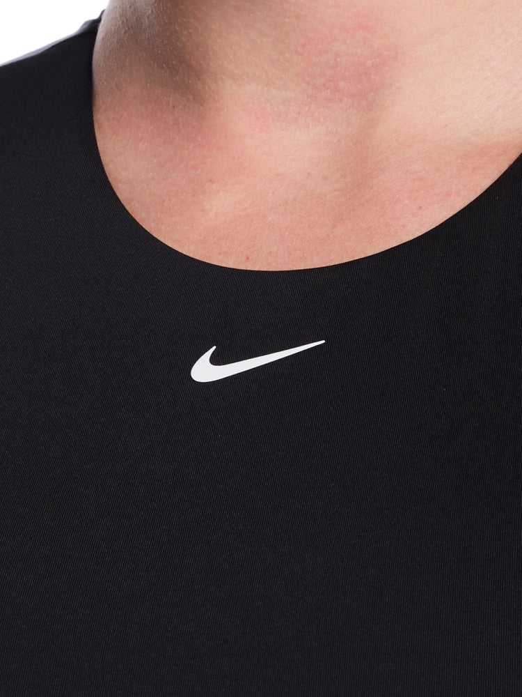 Nike Swim Effortless Essential Women's Cap Sleeve Swim Top - Black alternate image 2