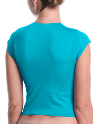 Nike Swim Effortless Essential Women's Cap Sleeve Swim Top - Energy alternate image 1