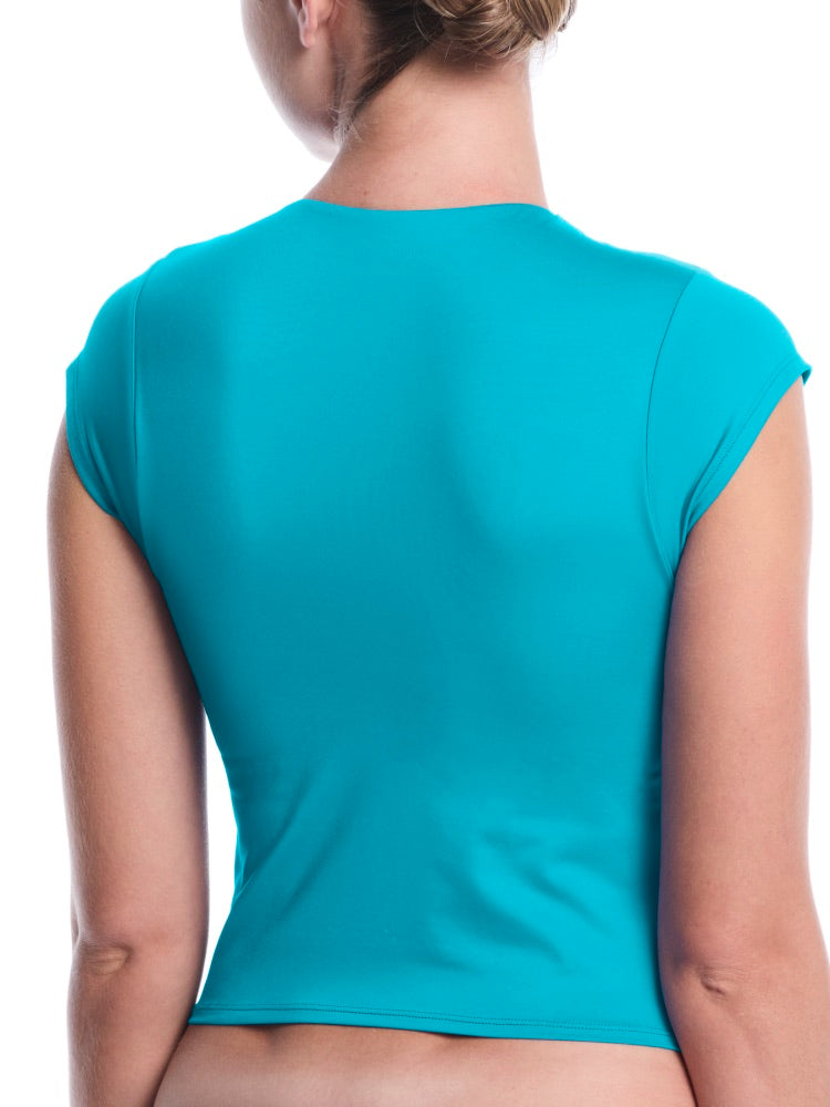 Nike Swim Effortless Essential Women's Cap Sleeve Swim Top - Energy alternate image 1