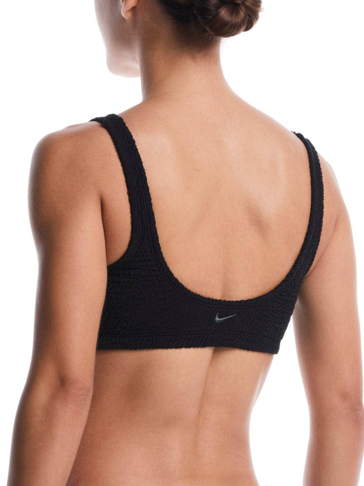 Nike Swim Women's Shoreline Texture Bralette Bikini Top - Black alternate image 1