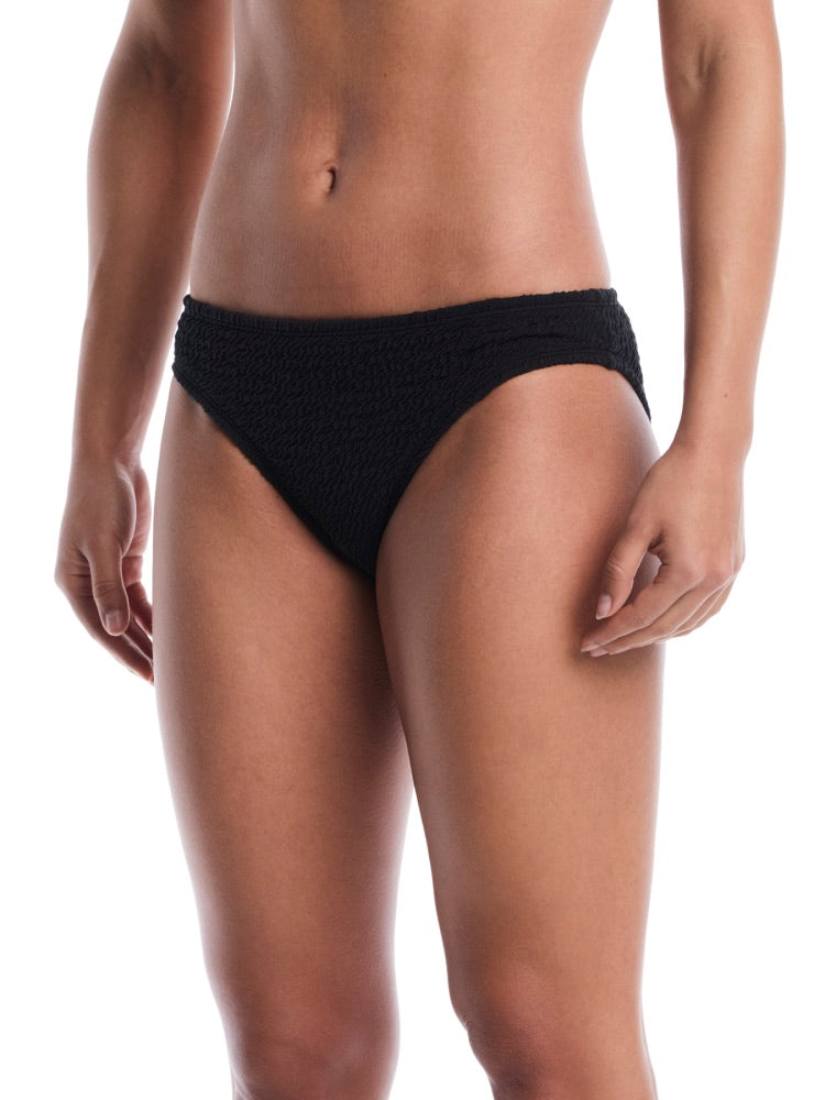 Nike Swim Women's Shoreline Texture Hipster Bikini Bottom - Black