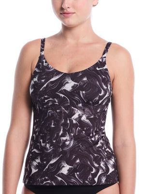 Nike Swim Women's V-Neck Tankini - Black