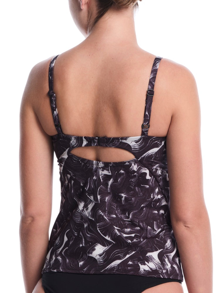 Nike Swim Women's V-Neck Tankini - Black alternate 1