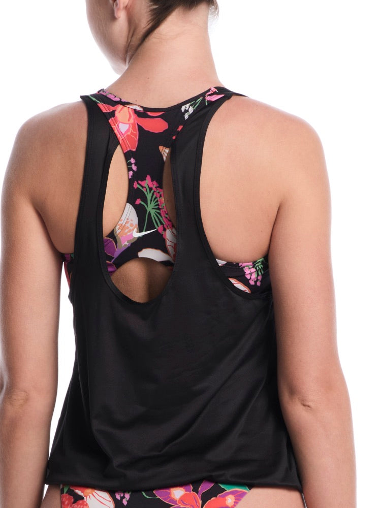 Nike Swim Women's Layered Tankini - Black alternate 1