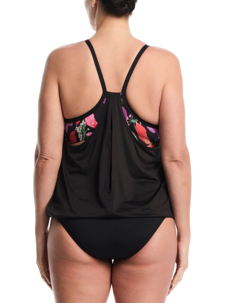 Nike Swim Women's Layered Tankini (Plus Size) - Black alternate 1