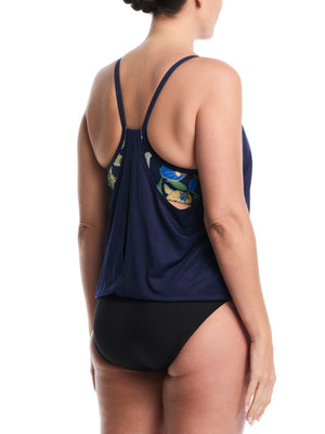 Nike Swim Women's Layered Tankini (Plus Size) - Midnight Navy alternate 1