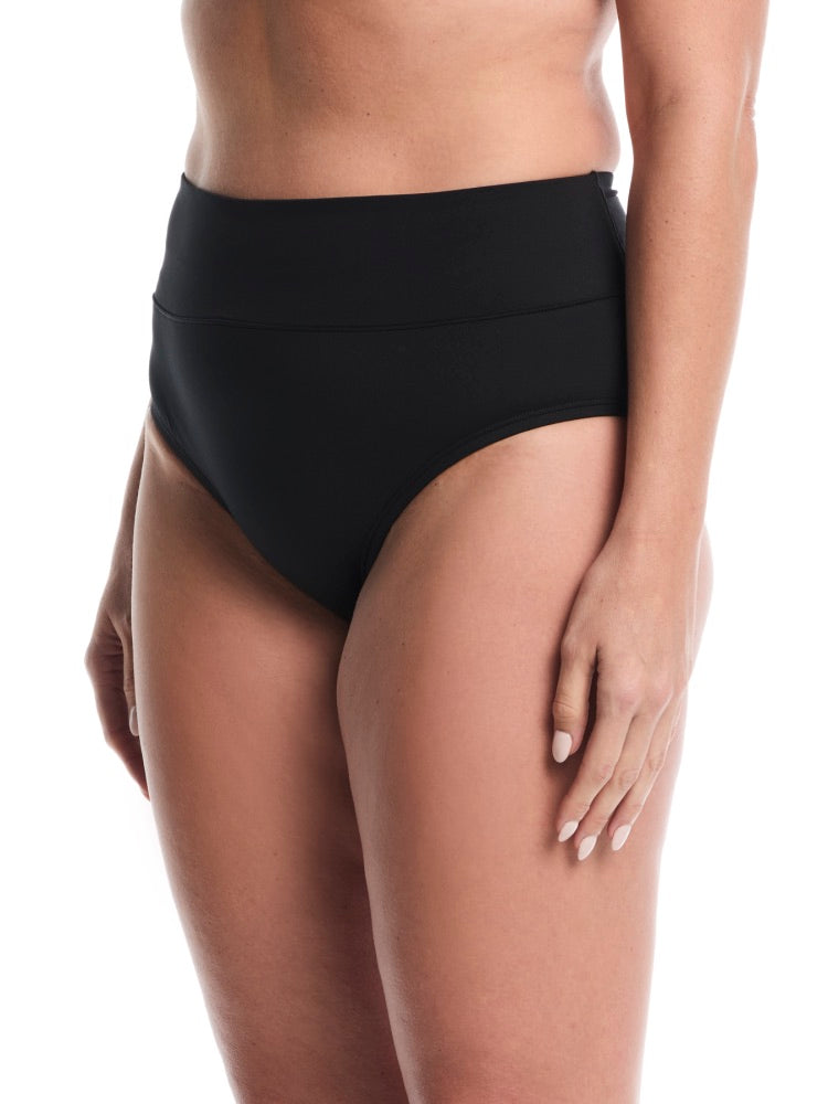 Nike Swim Effortless Essential Women's High Waist Full Bottom (Plus Size) - Black
