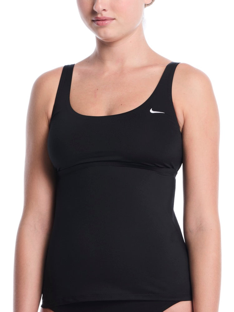Nike Swim Women's Scoop Neck Tankini - Black