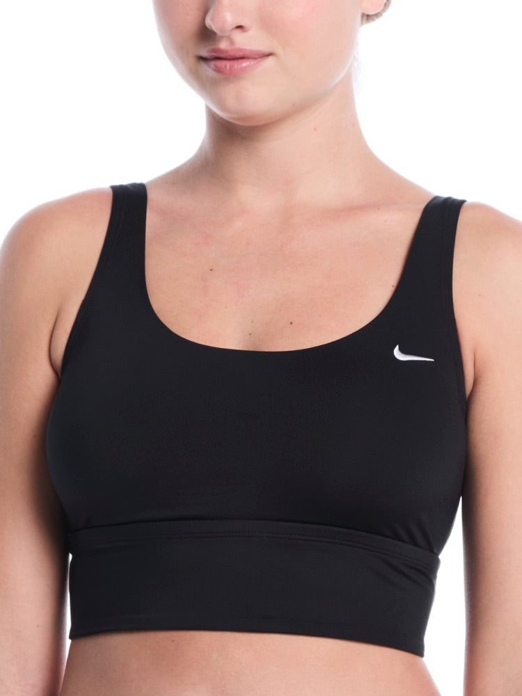 Nike Swim Women's Scoop Neck Midkini - Black