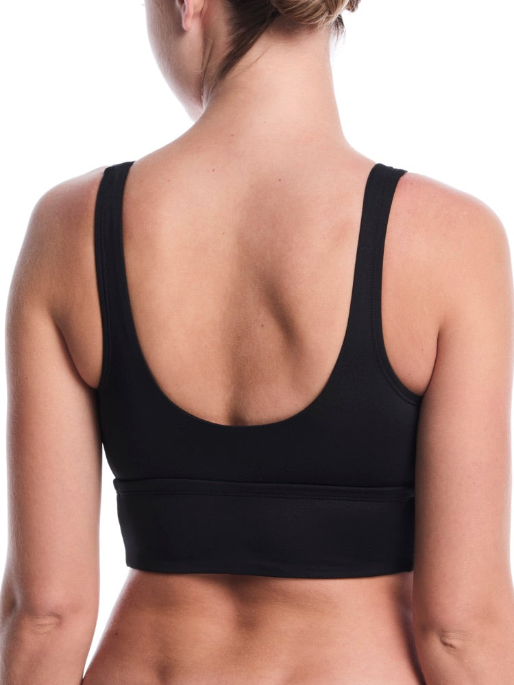 Nike Swim Women's Scoop Neck Midkini - Black alternate image 1