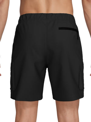 Nike Swim Voyage Essential Men's 7" Brief-Lined Volley Short - Black alternate image 3