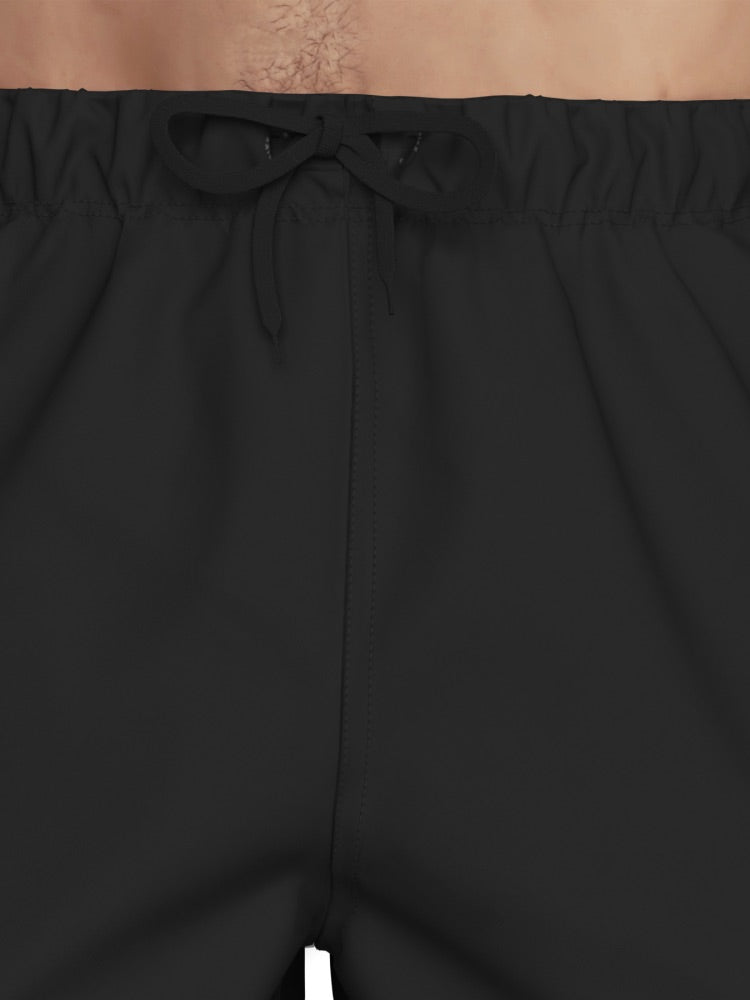 Nike Swim Voyage Essential Men's 7" Brief-Lined Volley Short - Black alternate image 4