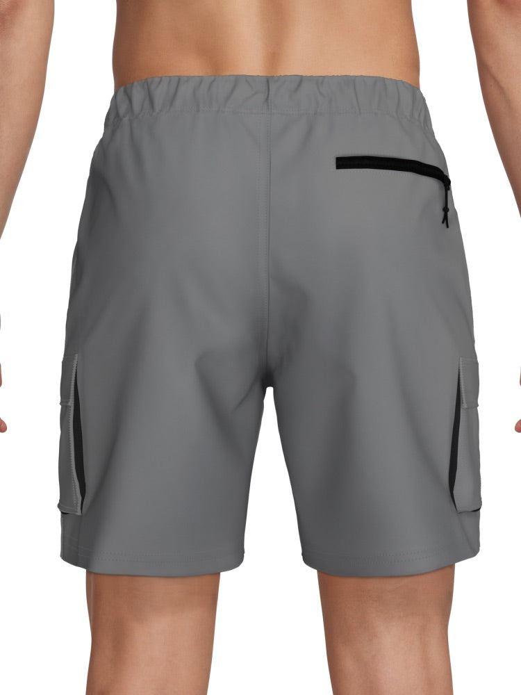 Nike Swim Voyage Essential Men's 7" Brief-Lined Volley Short - Cool Grey alternate image 3