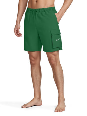 Nike Swim Voyage Essential Men's 7" Brief-Lined Volley Short - Malachite alternate image 1