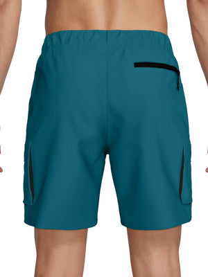 Nike Swim Voyage Essential Men's 7" Brief-Lined Volley Short - Green Abyss alternate image 3