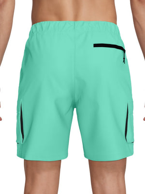 Nike Swim Voyage Essential Men's 7" Brief-Lined Volley Short - Bleached Turq alternate image 3