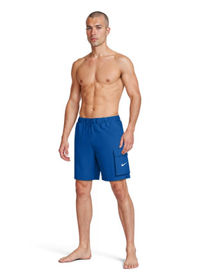 Nike Swim Voyage Essential Men's 7" Brief-Lined Volley Short - Game Royal