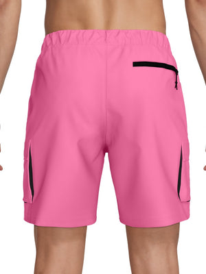 Nike Swim Voyage Essential Men's 7" Brief-Lined Volley Short - Pink Glow alternate image 3