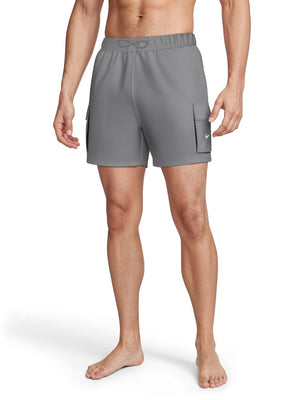 Nike Swim Voyage Essential Men's 5" Brief-Lined Volley Short - Cool Grey alternate image 1