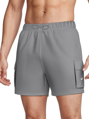 Nike Swim Voyage Essential Men's 5" Brief-Lined Volley Short - Cool Grey alternate image 2
