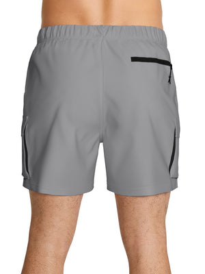 Nike Swim Voyage Essential Men's 5" Brief-Lined Volley Short - Cool Grey alternate image 3