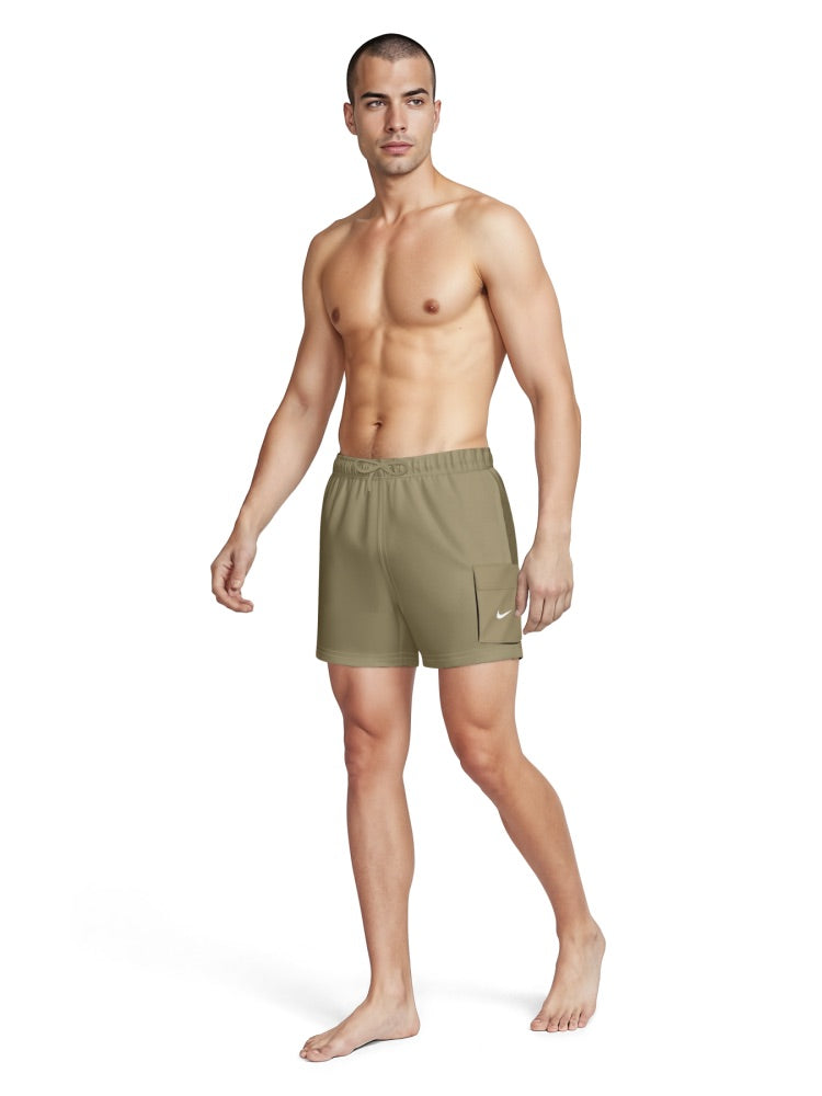Nike Swim Voyage Essential Men's 5" Brief-Lined Volley Short - Parachute Beige