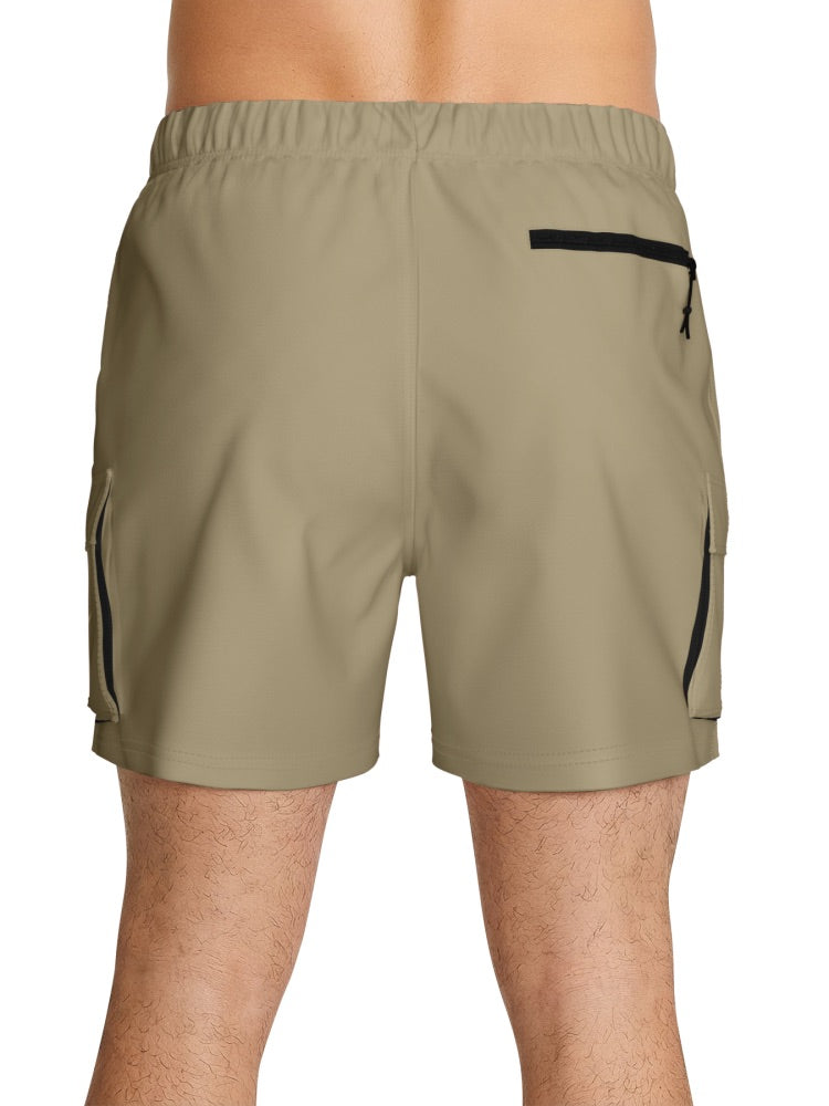 Nike Swim Voyage Essential Men's 5" Brief-Lined Volley Short - Parachute Beige alternate image 3