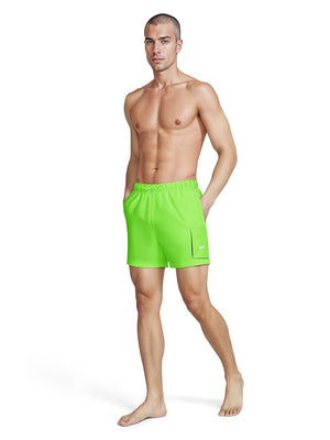 Nike Swim Voyage Essential Men's 5" Brief-Lined Volley Short - Voltage Green