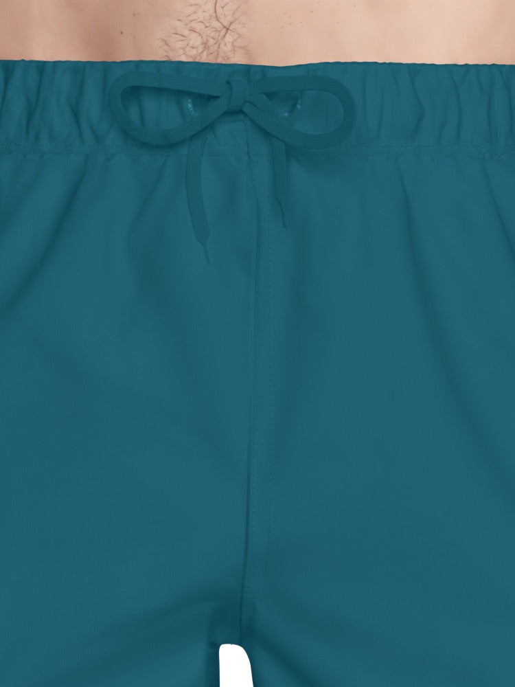 Nike Swim Voyage Essential Men's 5" Brief-Lined Volley Short - Green Abyss alternate image 4