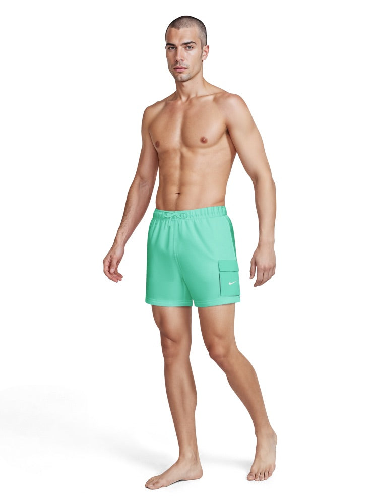 Nike Swim Voyage Essential Men's 5" Brief-Lined Volley Short - Bleached Turq
