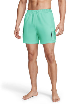 Nike Swim Voyage Essential Men's 5" Brief-Lined Volley Short - Bleached Turq alternate image 1