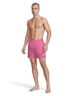 Nike Swim Voyage Essential Men's 5" Brief-Lined Volley Short - Pink Glow
