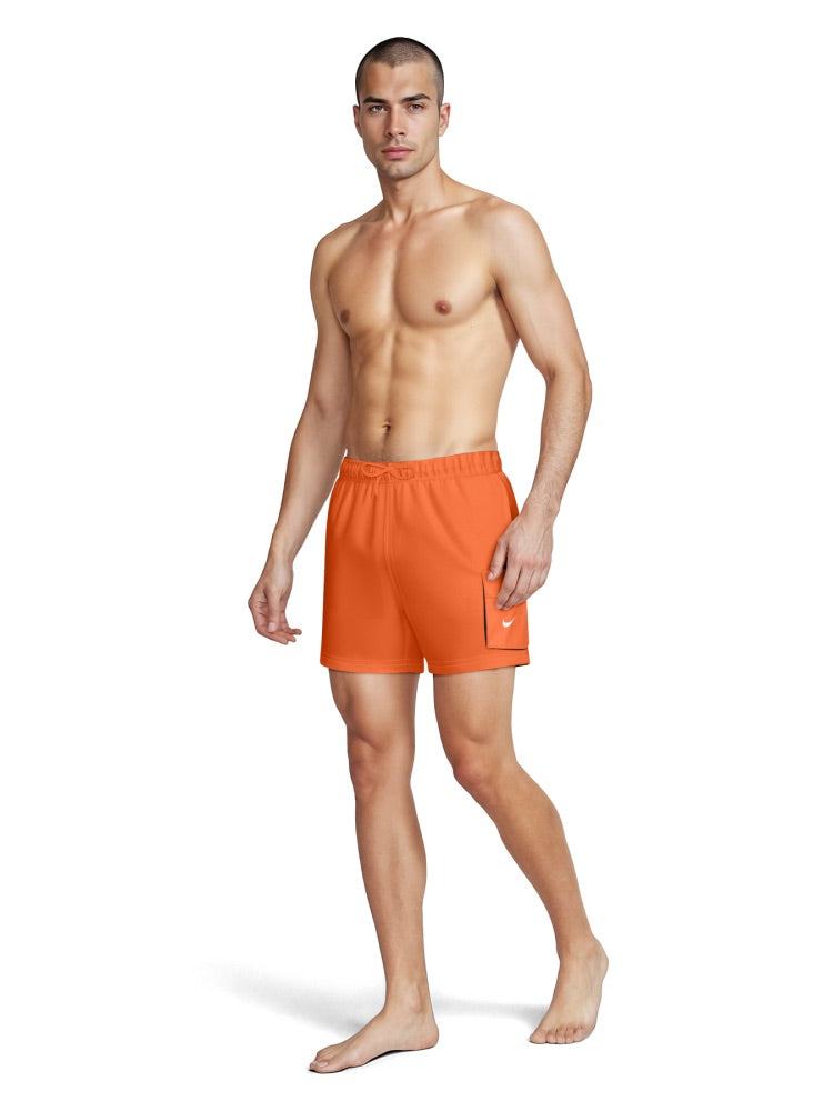 Nike Swim Voyage Essential Men's 5" Brief-Lined Volley Short - Turf Orange