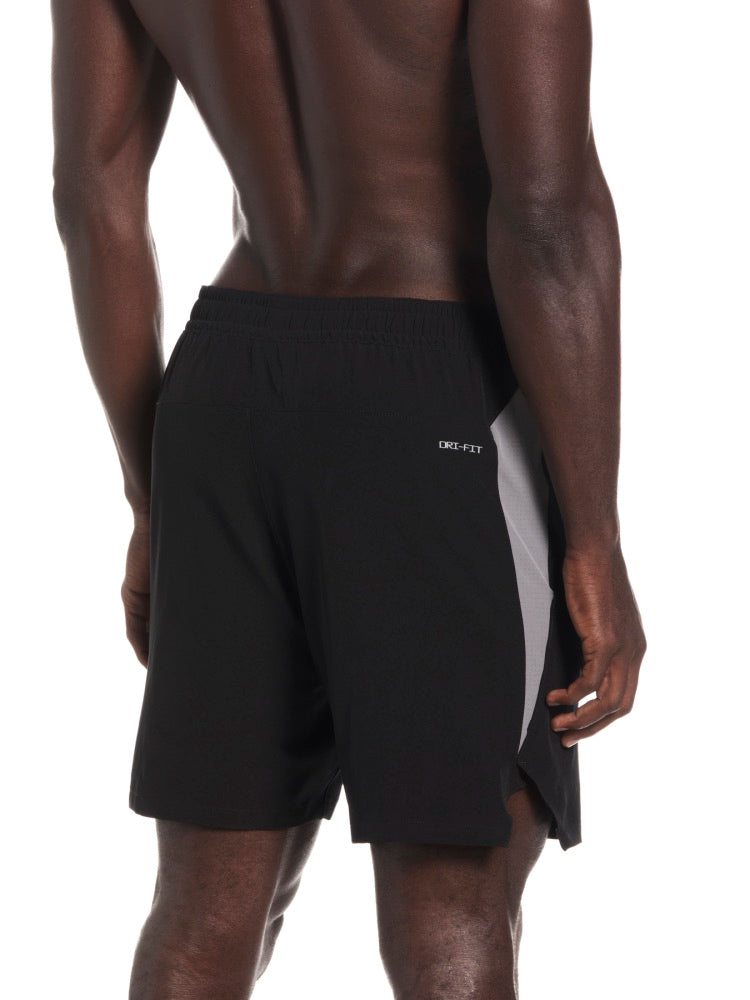 Nike Swim Contend Essential Men's 7" Brief-Lined Volley Short - Black alternate image 1