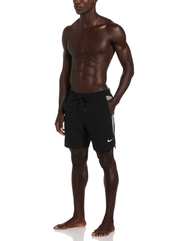 Nike Swim Contend Essential Men's 7" Brief-Lined Volley Short - Black alternate image 3