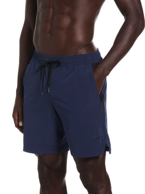 Nike Swim Contend Essential Men's 7" Brief-Lined Volley Short - Midnight Navy