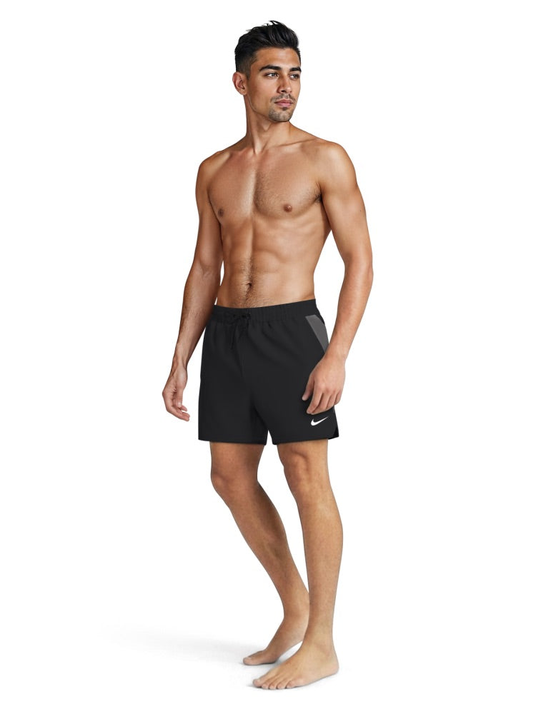 Nike Swim Contend Essential Men's 5" Brief-Lined Volley Short - Black