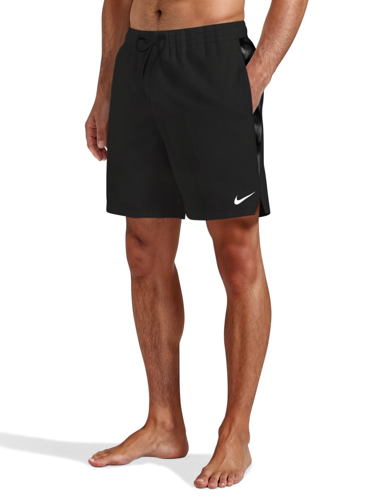 Nike Swim Contend Men's 7" Brief-Lined Volley Short - Black alternate image 1