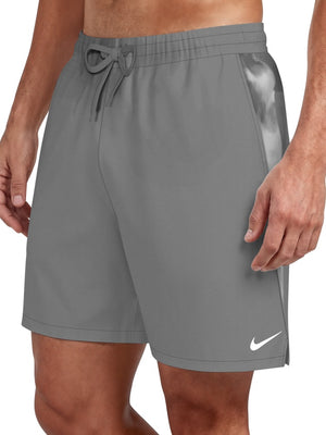 Nike Swim Contend Men's 7" Brief-Lined Volley Short - Cool Grey alternate image 2