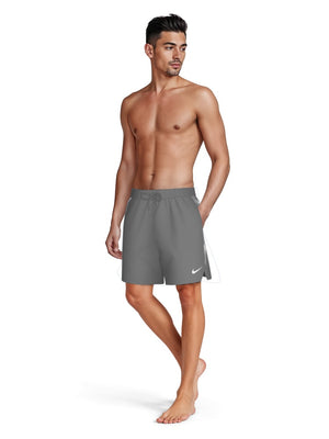 Nike Swim Contend Men's 5" Brief-Lined Volley Short - Cool Grey