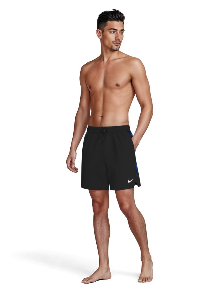 Nike Swim Contend Men's 5" Brief-Lined Volley Short - Blue Crystal
