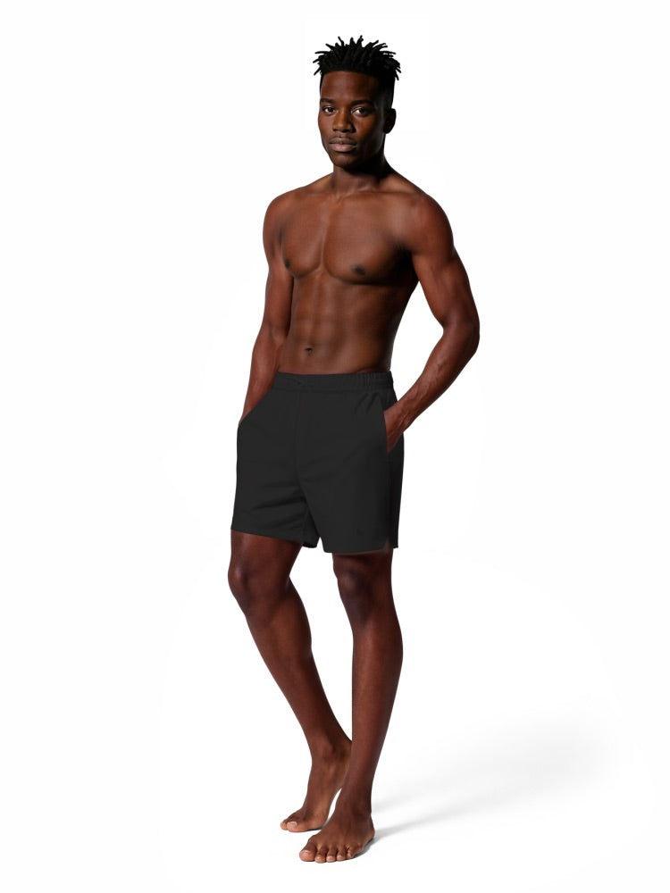 Nike Swim Fadeaway Essential Men's 5" Brief-Lined Volley Short - Black