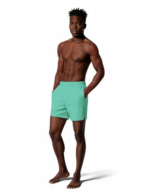 Nike Swim Fadeaway Essential Men's 5" Brief-Lined Volley Short - Bleached Turq
