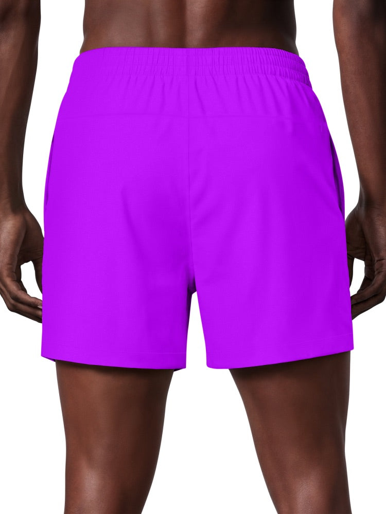 Nike Swim Fadeaway Essential Men's 5" Brief-Lined Volley Short - Bright Violet alternate image 3