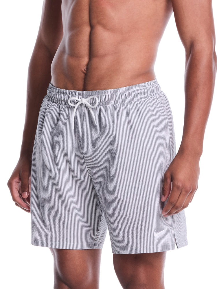 Nike Swim Breaker Men's Ripple Texture 7" Brief-Lined Volley Short - Black
