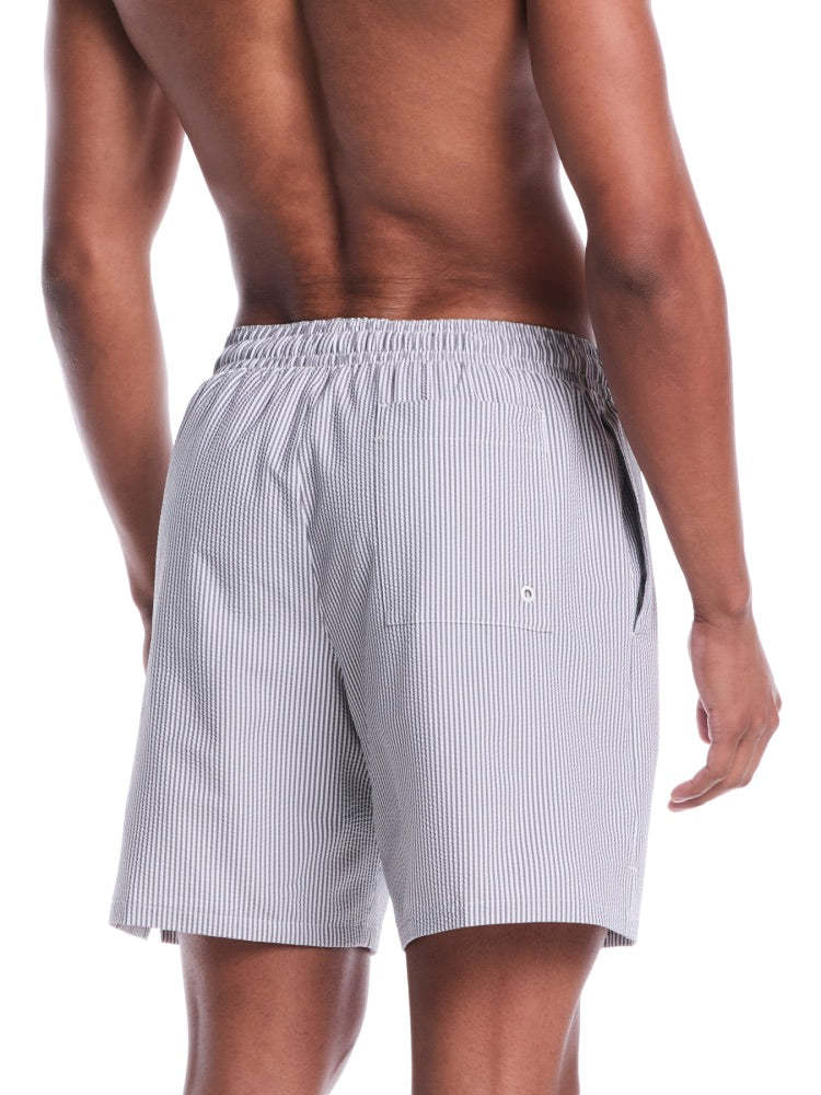 Nike Swim Breaker Men's Ripple Texture 7" Brief-Lined Volley Short - Black alternate image 1